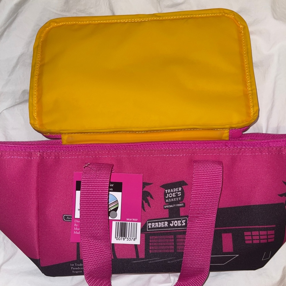 Pink Trader Joe’s Mini Insulated Bag Pink